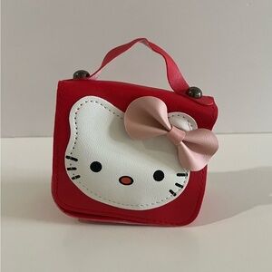 Hello Kitty Red and Pink Handbag with Iconic Face Design